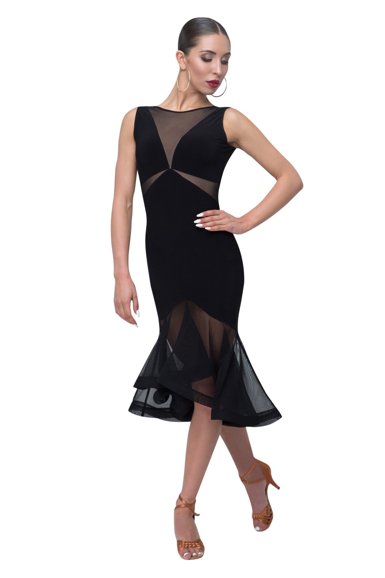 chinese dress ladies Ballroom Dance Dress - Ladies Ballroom Competition Dress for Women Navy  Standard